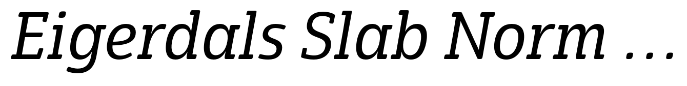 Eigerdals Slab Norm Regular Italic